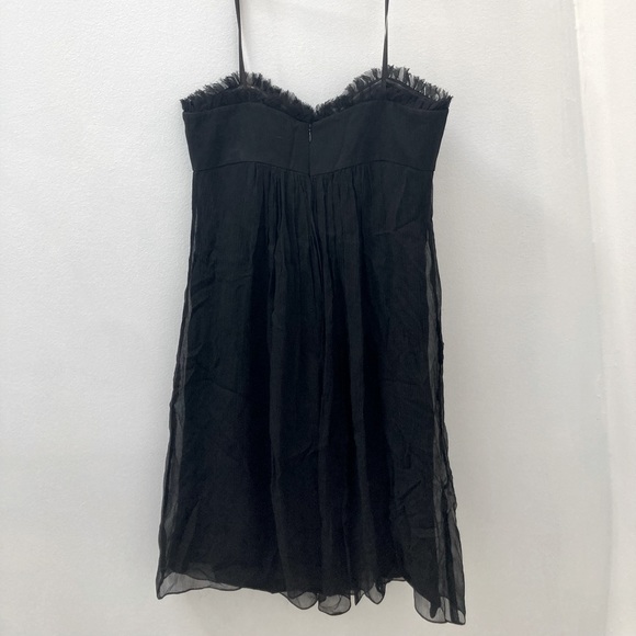 BCBG chiffon strapless dress size 4 knee length - Picture 3 of 5